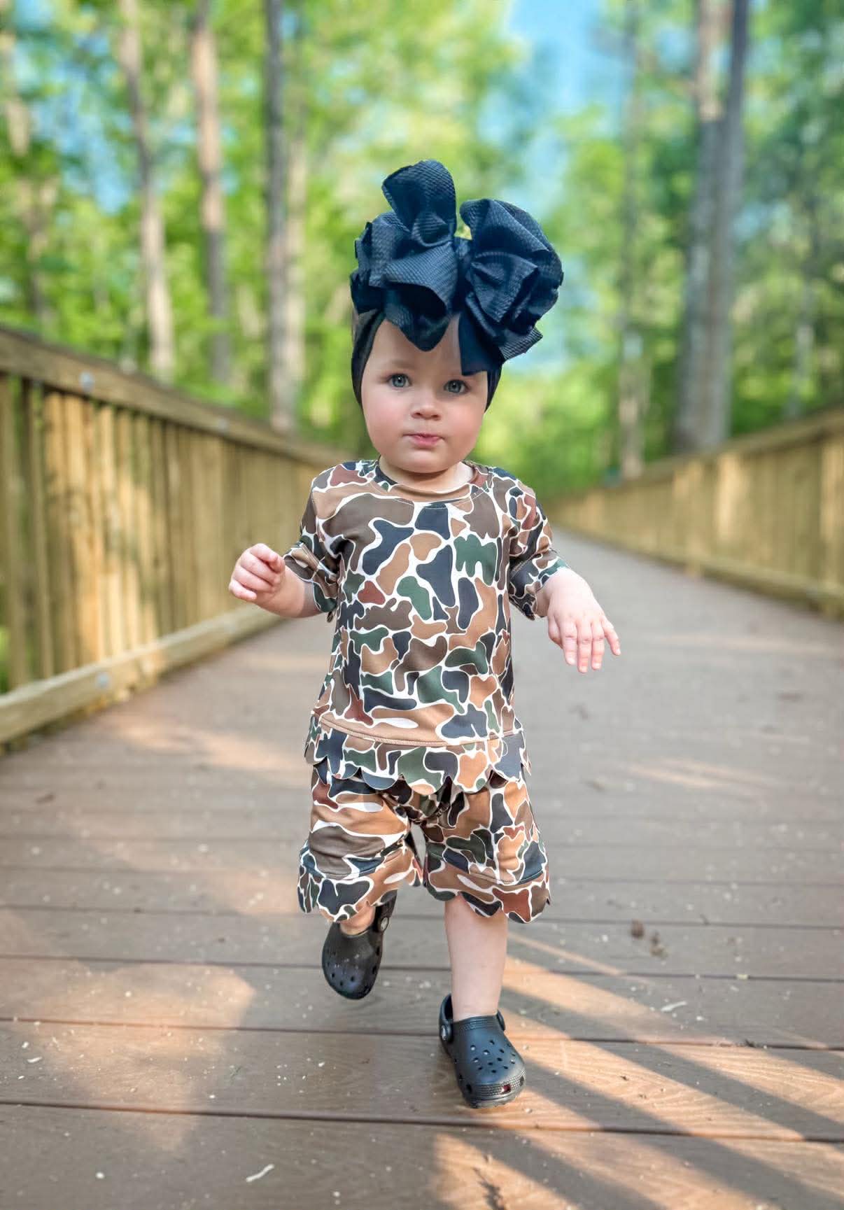 Camo Cutie Scalloped Set