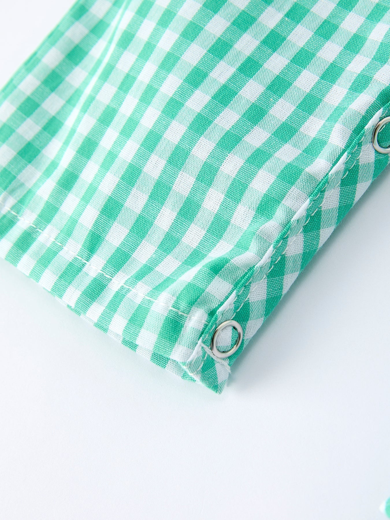 Pickle Ball Embroidered Smocked Green Baby Boys Romper