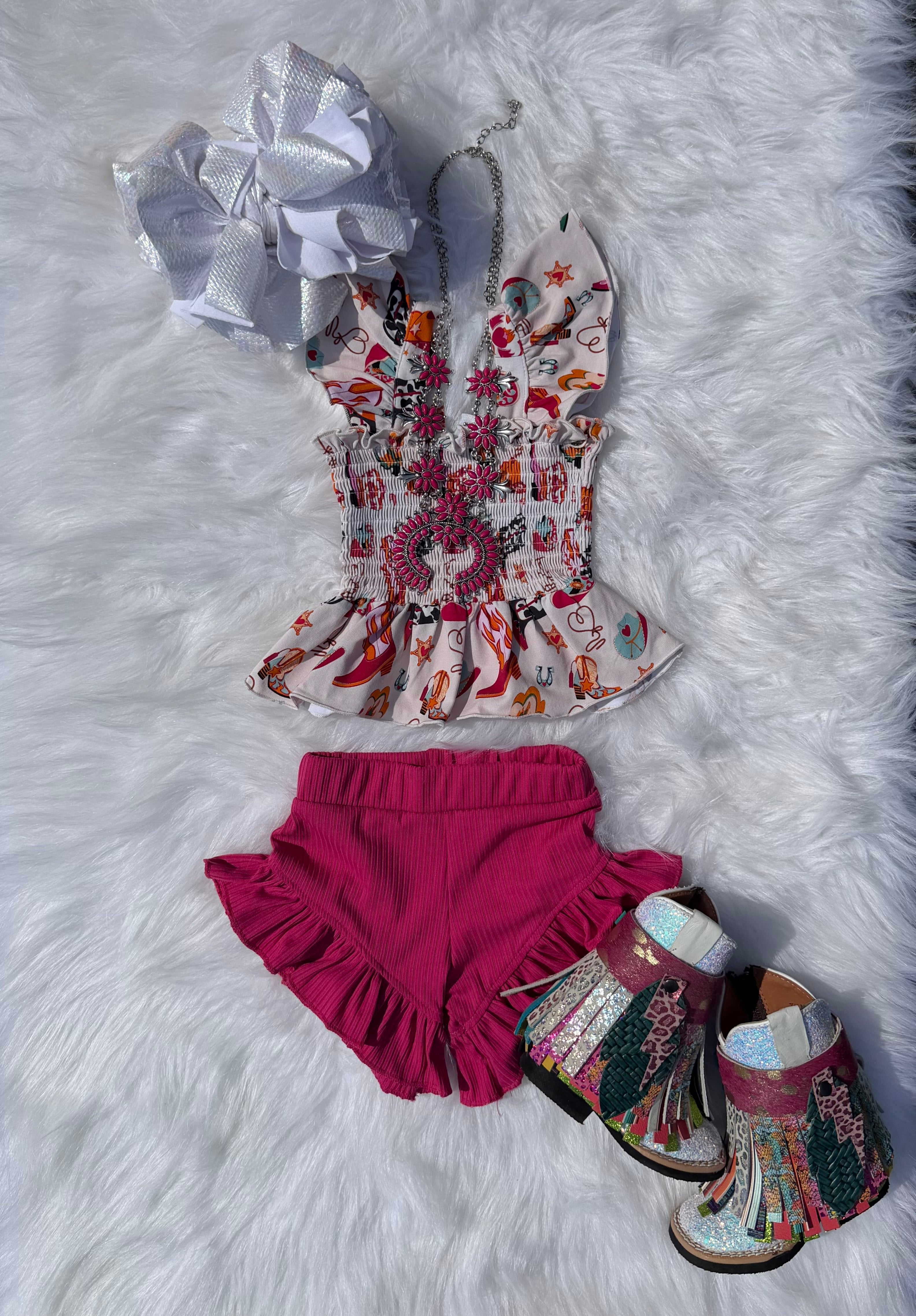 Wild Heart Cowgirl Scrunch Top