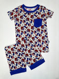 Party In The USA Bamboo Sleep Short Set (FINAL SALE)