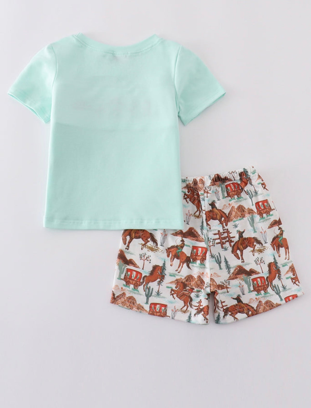 Western smocked boy set
