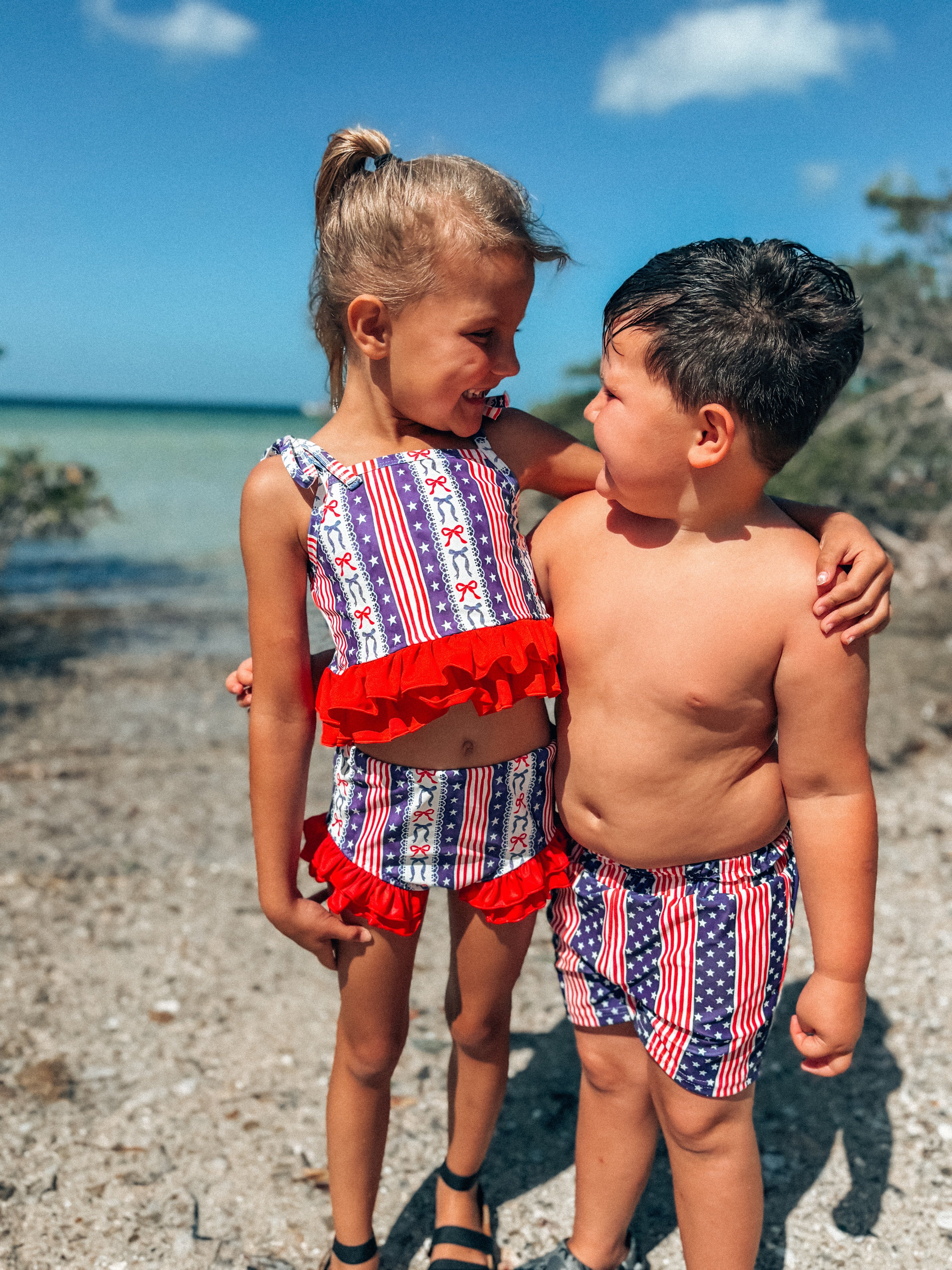 Stars and Stripes Swim Trunks