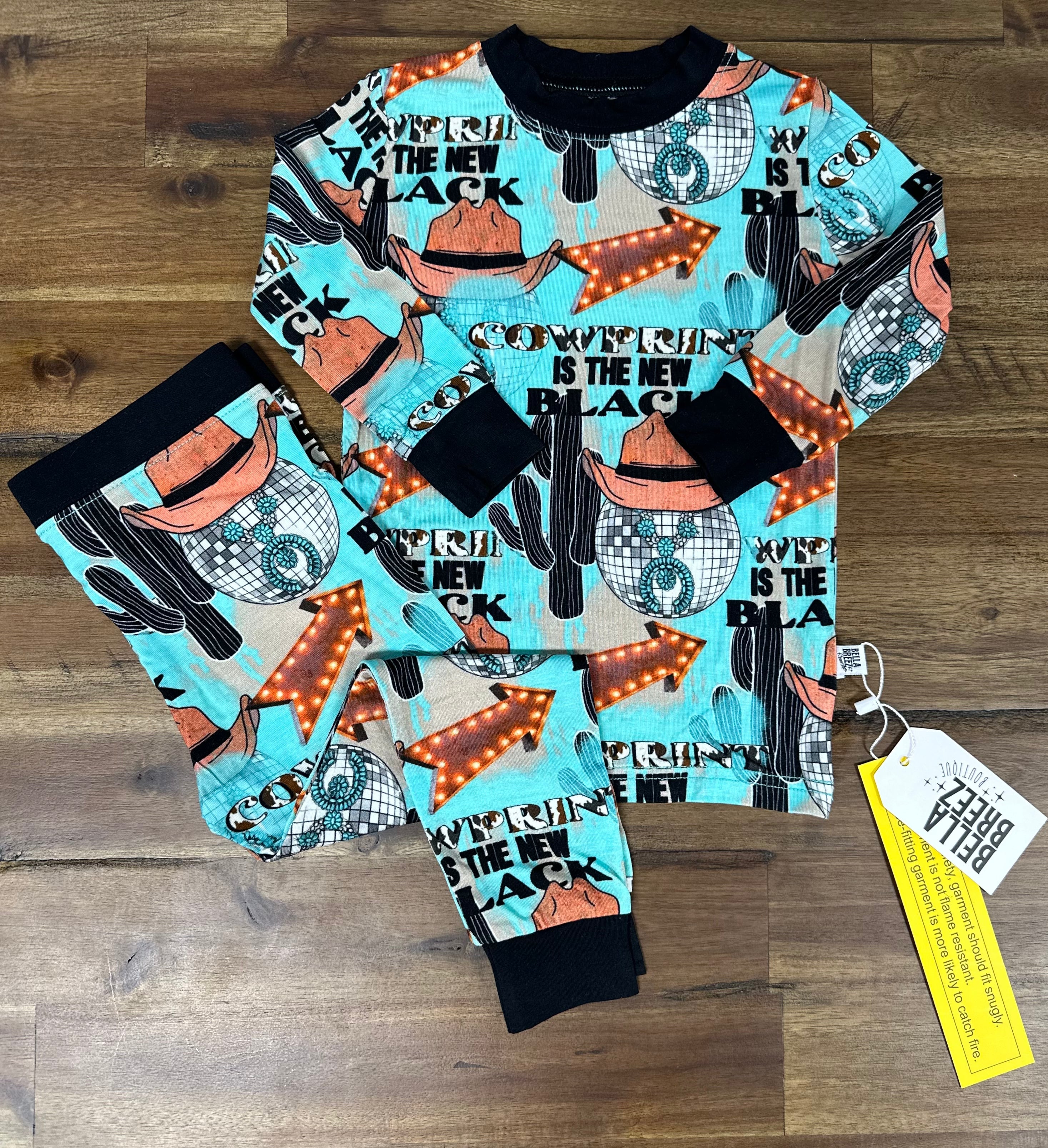 6T Cow Print is the New Black Bamboo Set (FINAL SALE)