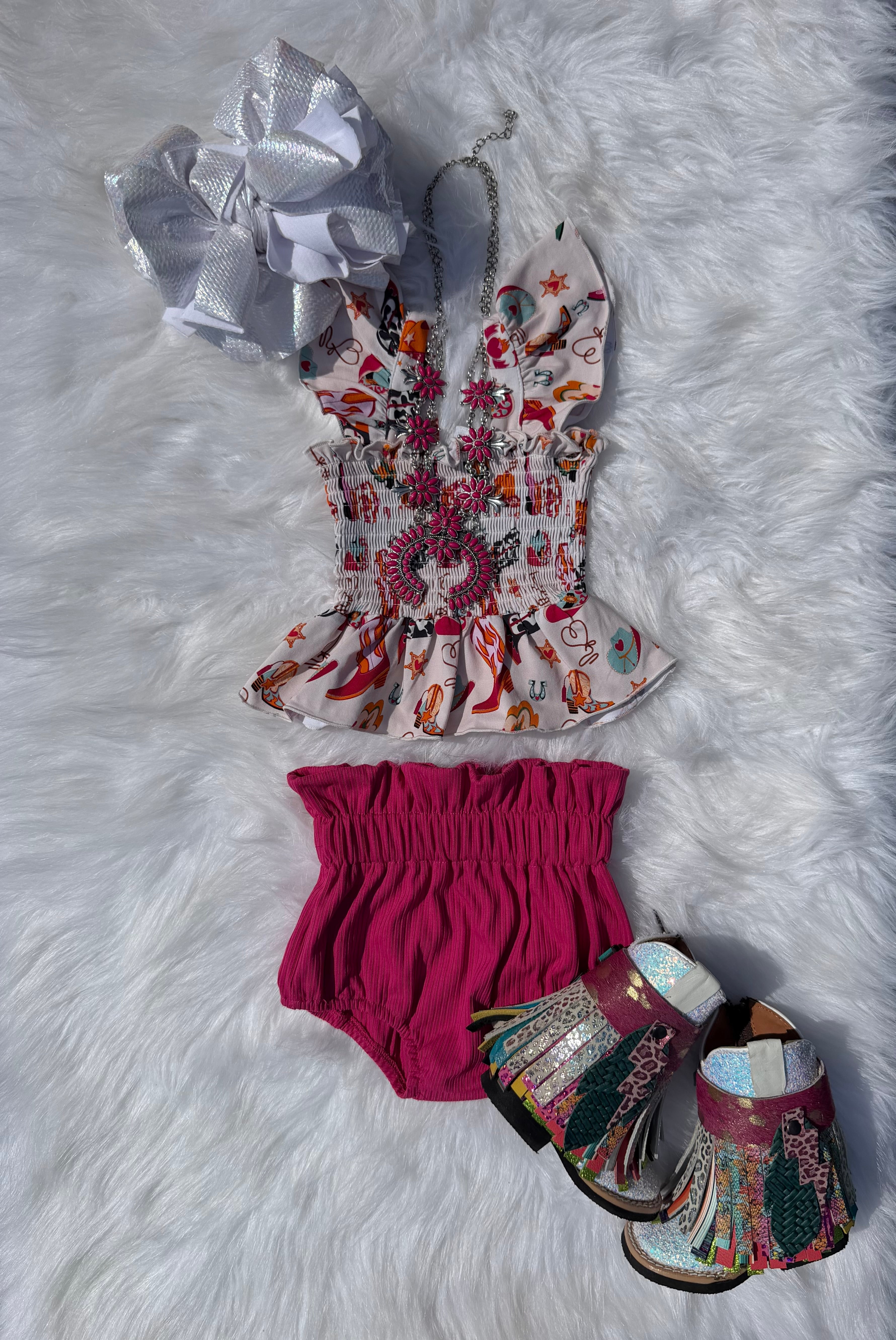 Wild Heart Cowgirl Scrunch Top