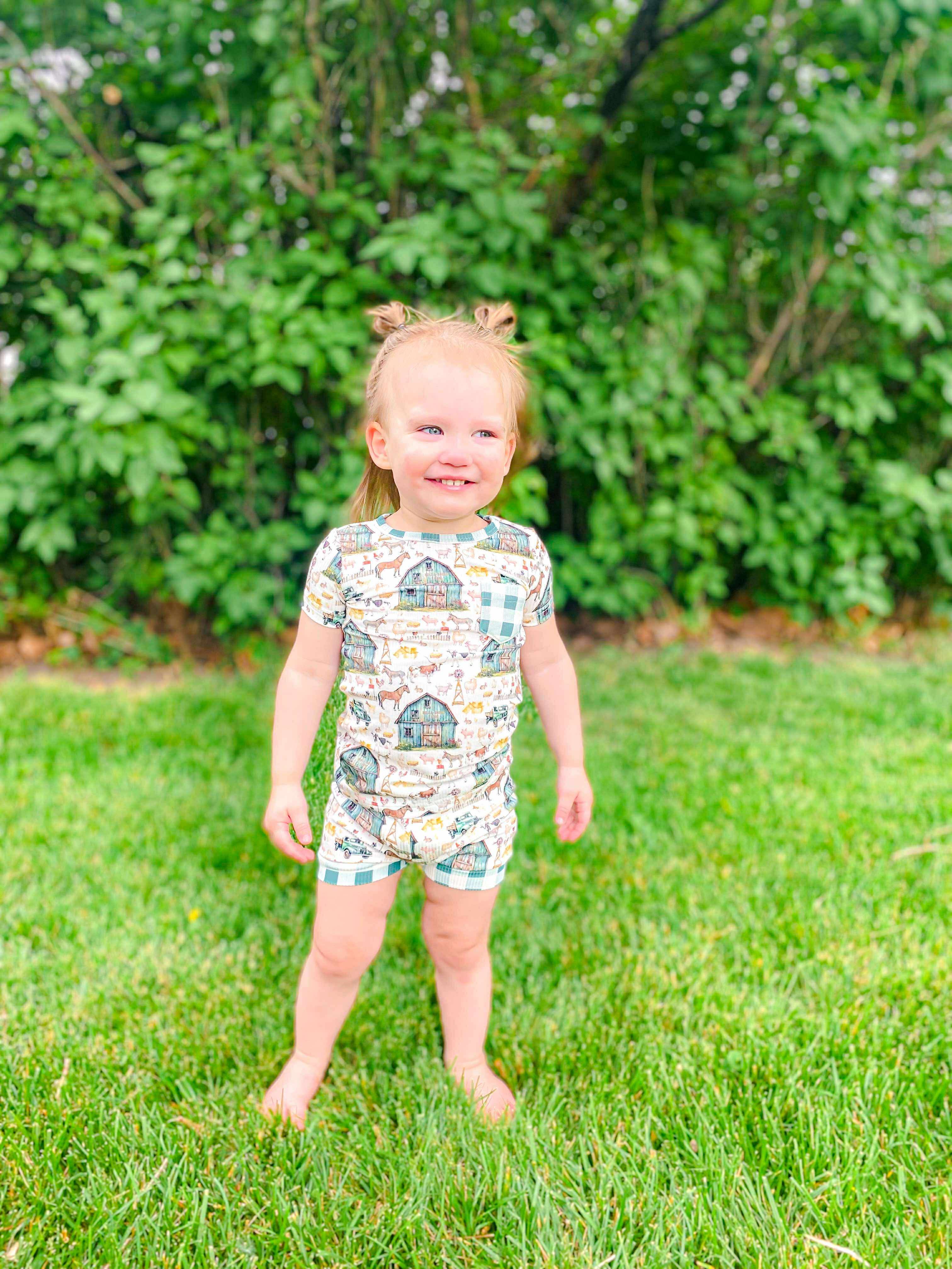 BBB Farm Ribbed Bamboo Short Set