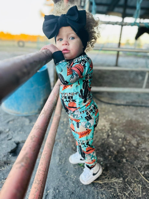 6T Cow Print is the New Black Bamboo Set (FINAL SALE)